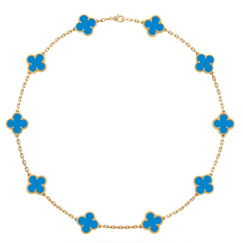 Coki Melli Halskette - Blau / Gold