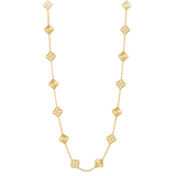 Coki Long Melli Halskette - Diamant / Gold