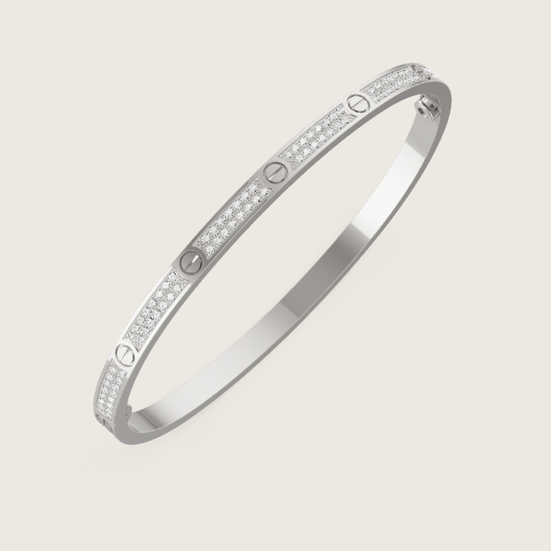 Ava Pavé-Diamant Armband - Dünn